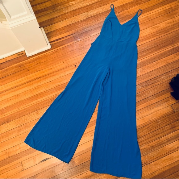 Lush Pants - LUSH/Just Fab brilliant blue halter jumpsuit. M